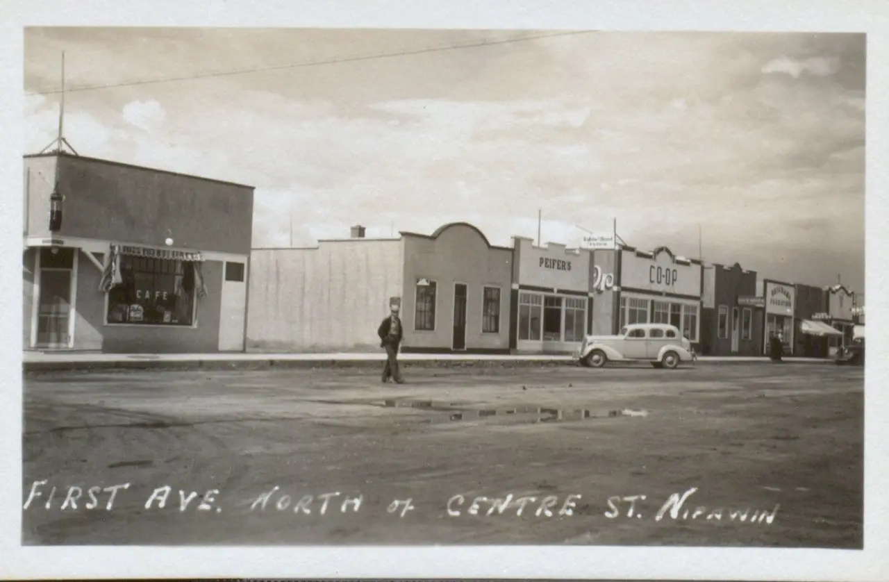 First Ave. north of Centre St., about 1938